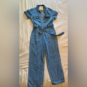 Kittenish Denim Jumpsuit